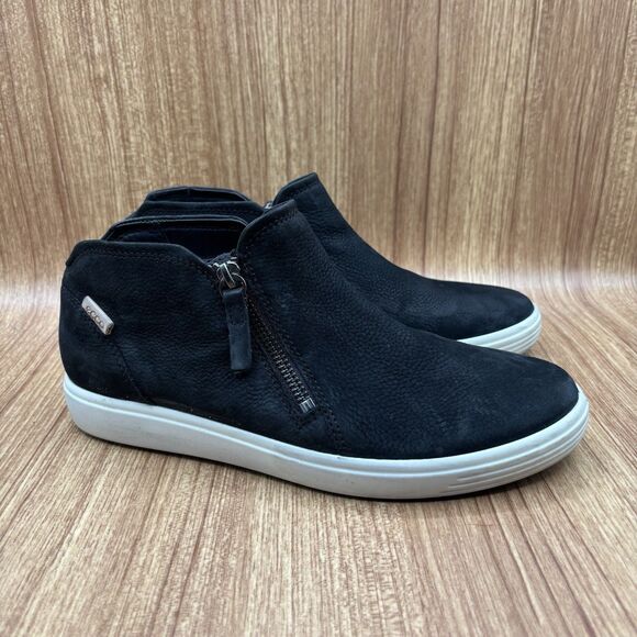 Ecco Shoes - Ecco Soft 7 Side Zip Bootie Black Sneaker Women’s Size 8 Boots
